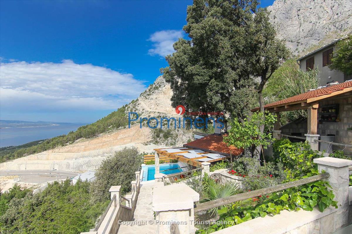 Ferienhaus Villa Dado Baška Voda,  Makarska Riviera  Kroatien  mit Meerblick beheiztem Pool und Garten