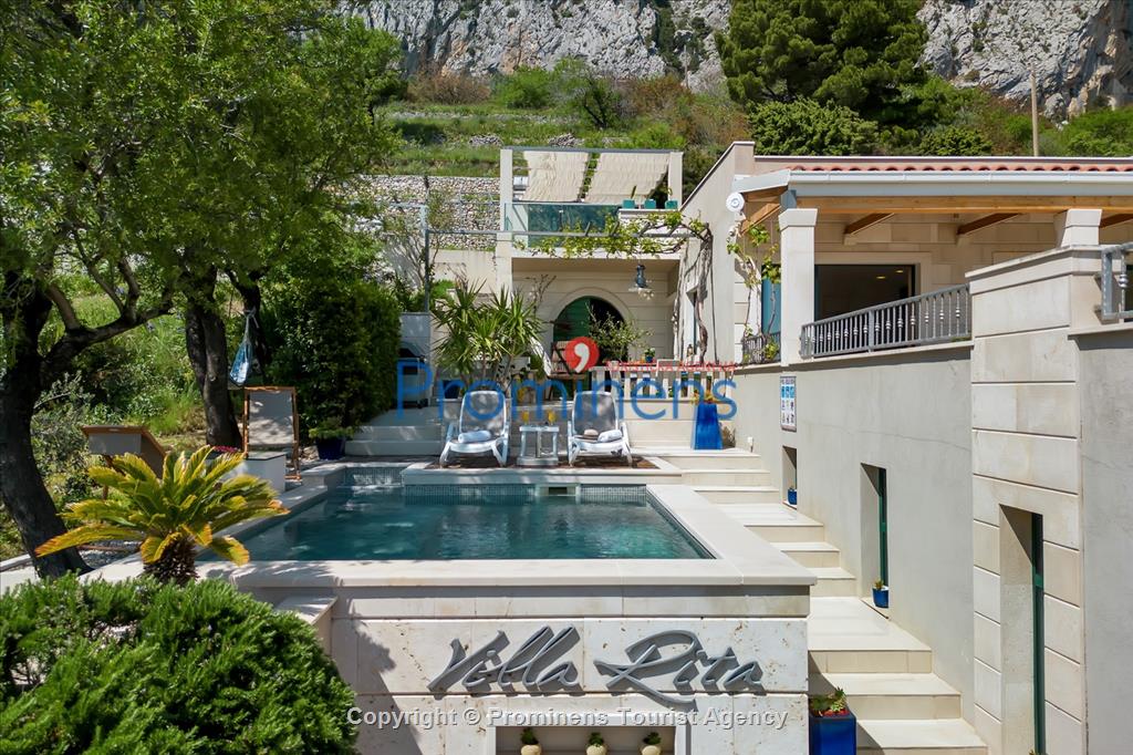 Ferienhaus mit Pool Villa Rita in Makarska - Kroatien im Naturpark Biokovo