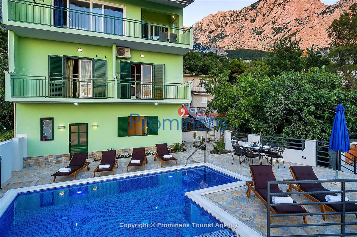 Ferienhaus Sergio mit beheiztem Pool bei Baška Voda an der Makarska Riviera mieten  Familienurlaub in Dalmatien