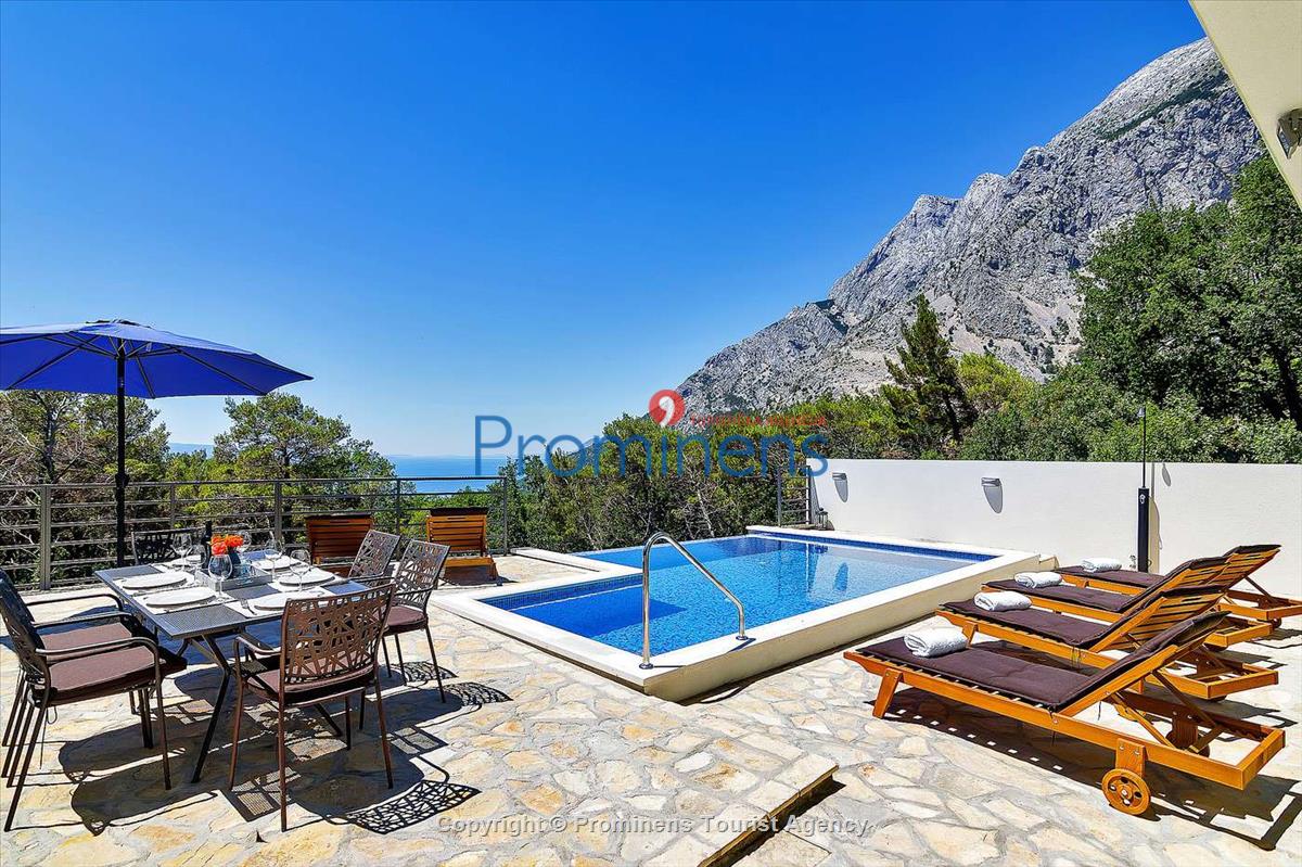 Ferienhaus Sergio mit beheiztem Pool bei Baška Voda an der Makarska Riviera mieten  Familienurlaub in Dalmatien