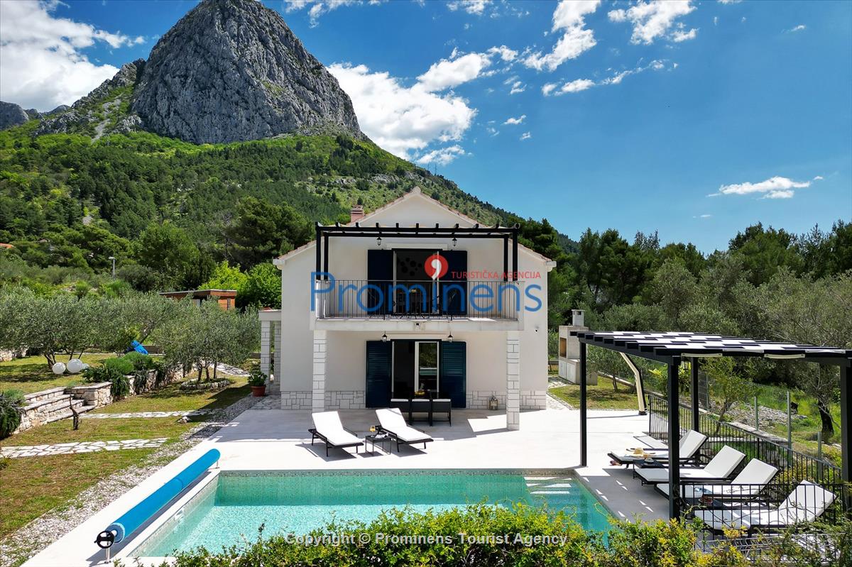 Modernes Ferienhaus Blue Stone mit beheiztem Pool in Zaostrog  Makarska Riviera,  Familienurlaub in Kroatien