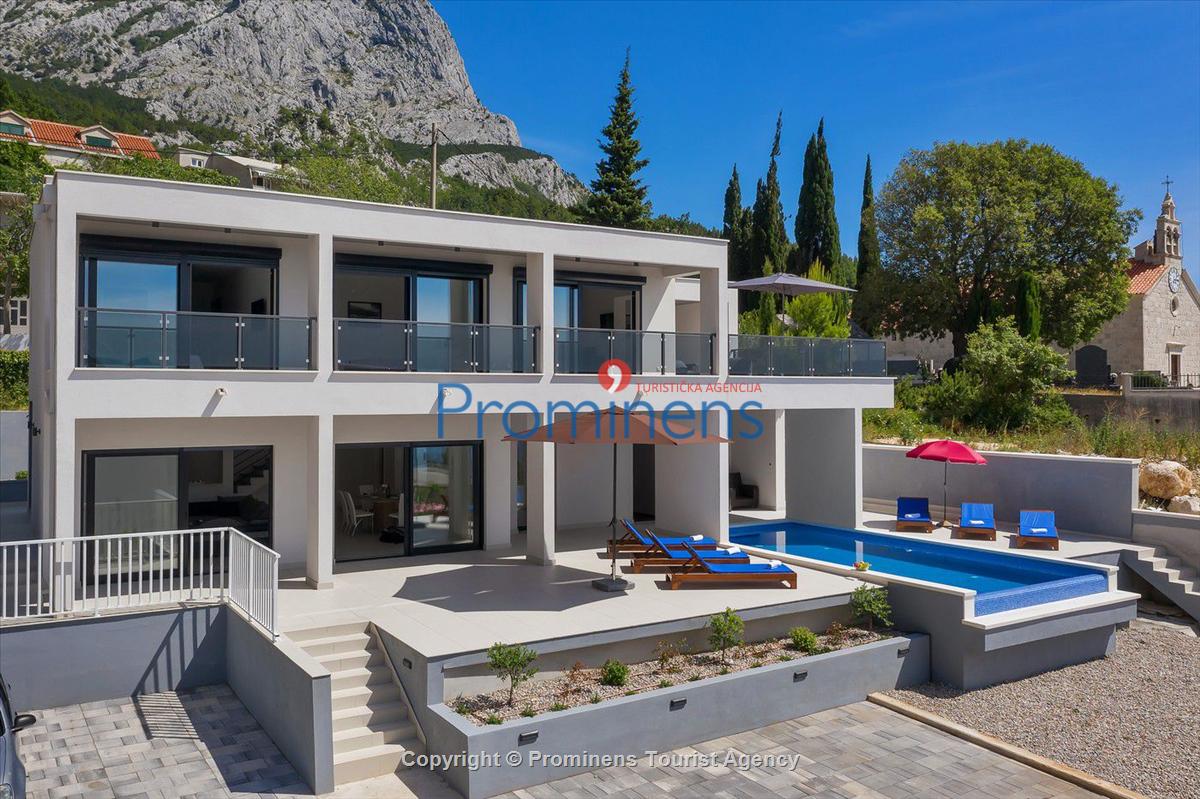 Ferienhaus Villa E mit Pool un Meerblick bei Baška Voda , Makarska Riviera  Dalmatien mieten