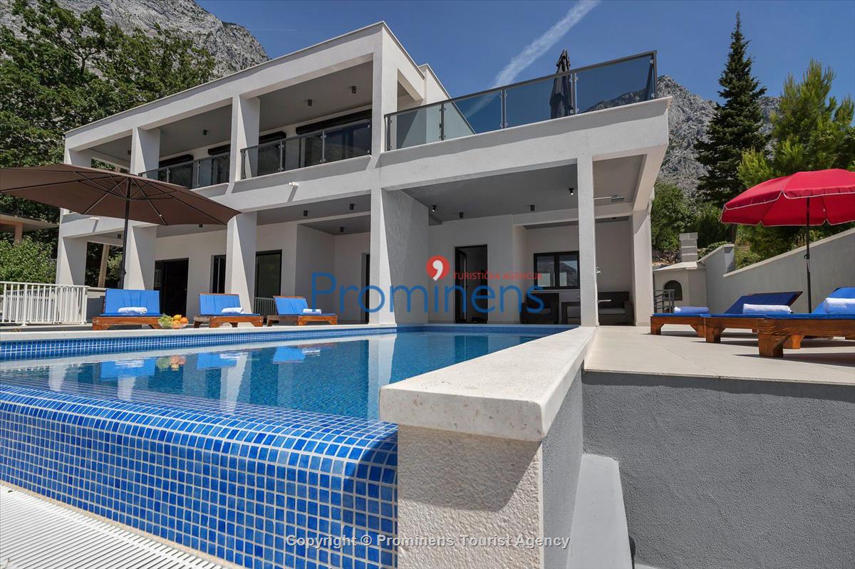 Ferienhaus Villa E mit Pool un Meerblick bei Baška Voda , Makarska Riviera  Dalmatien mieten