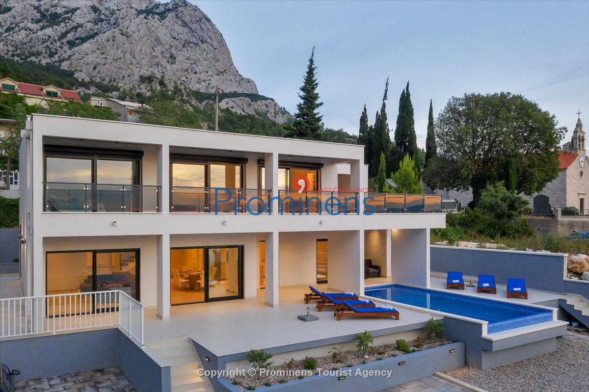 Ferienhaus Villa E mit Pool un Meerblick bei Baška Voda , Makarska Riviera  Dalmatien mieten