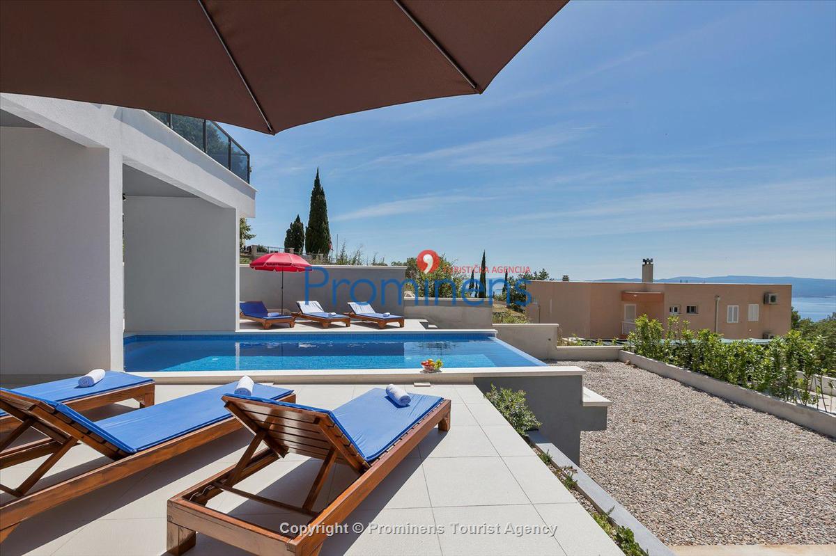 Ferienhaus Villa E mit Pool un Meerblick bei Baška Voda , Makarska Riviera  Dalmatien mieten