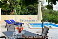 Ferienhaus Giran mit Pool und Meerblick in Bast  Makarska Riviera  Dalmatien;  Kroatien, Urlaub