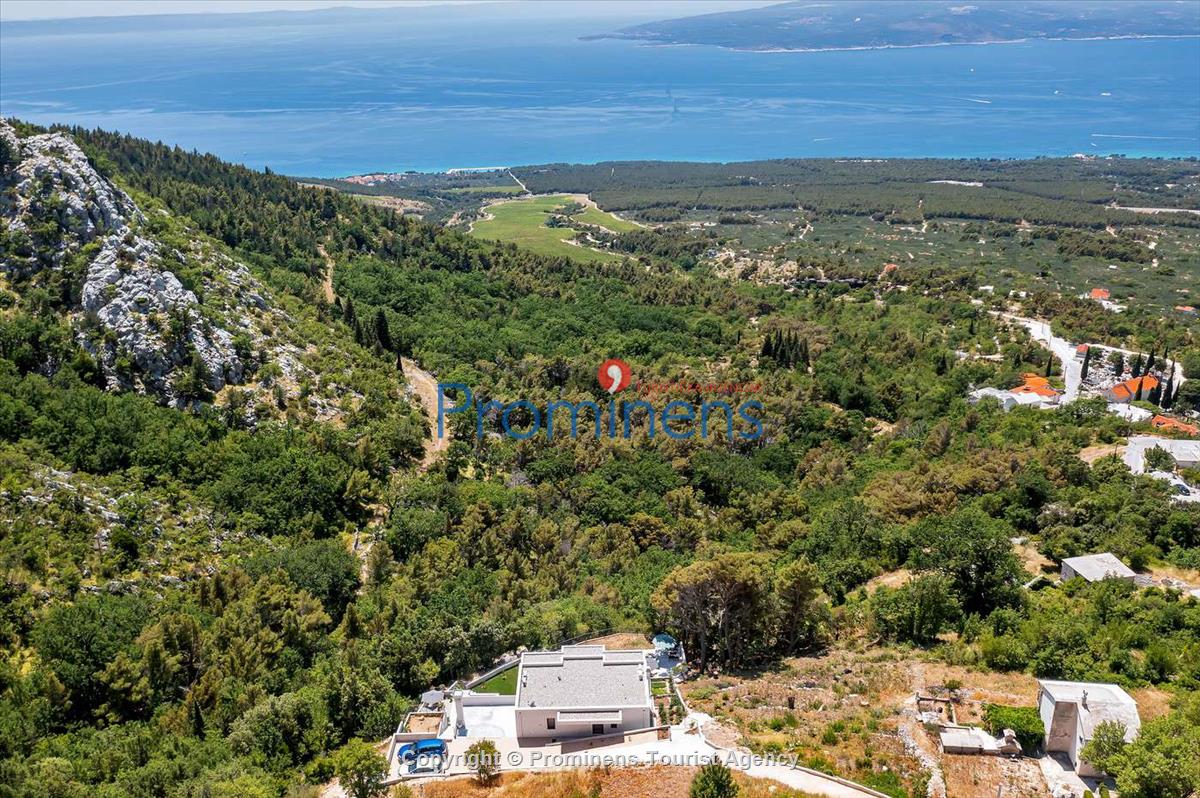 Modernes Ferienhaus Villa Alta Vista mit Pool  Meerblick bei Baska Voda  Makarska Riviera  