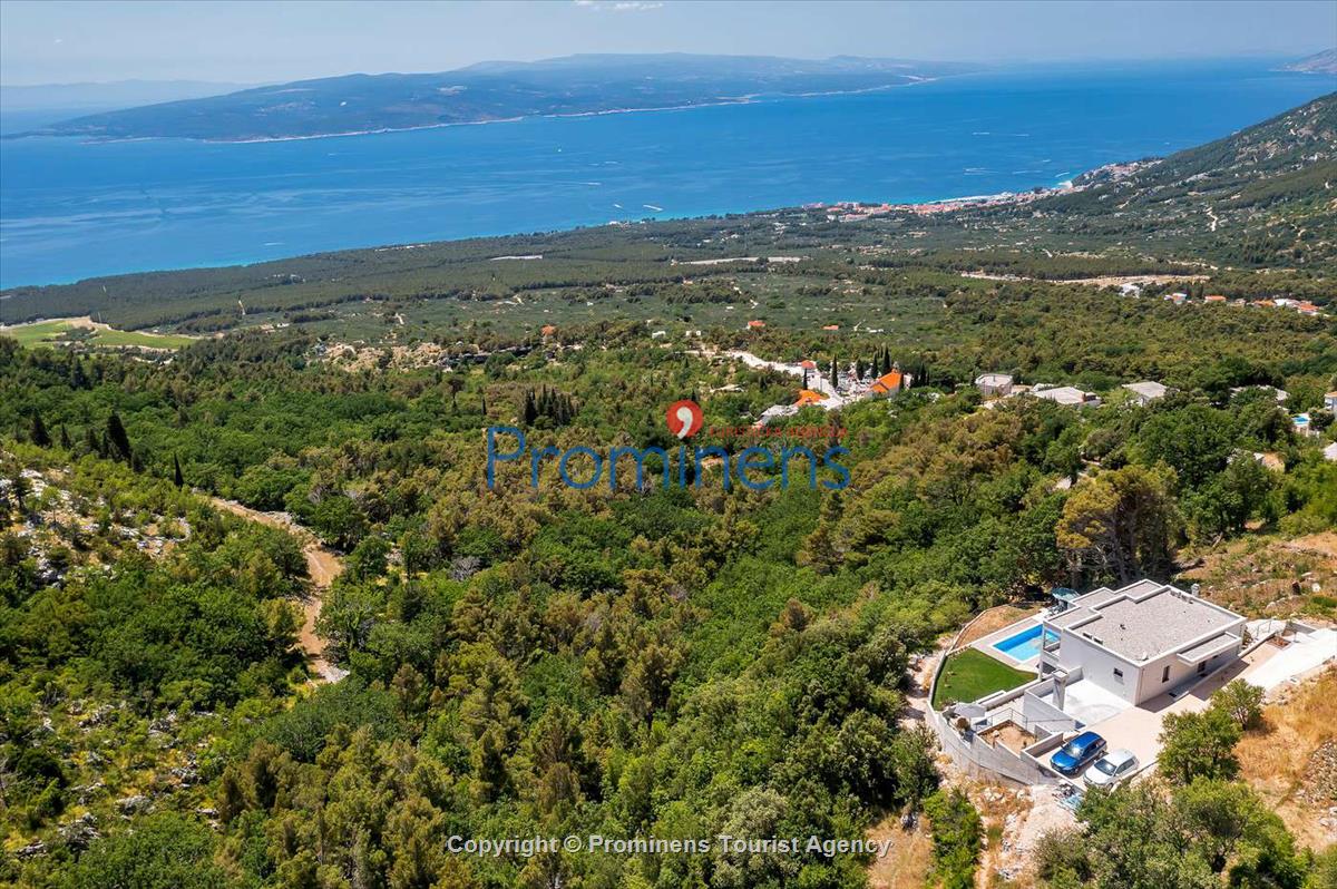 Modernes Ferienhaus Villa Alta Vista mit Pool  Meerblick bei Baska Voda  Makarska Riviera  