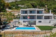 Modernes Ferienhaus Villa Alta Vista mit Pool  Meerblick bei Baska Voda  Makarska Riviera  