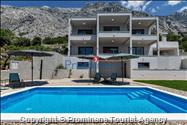 Modernes Ferienhaus Villa Alta Vista mit Pool  Meerblick bei Baska Voda  Makarska Riviera  