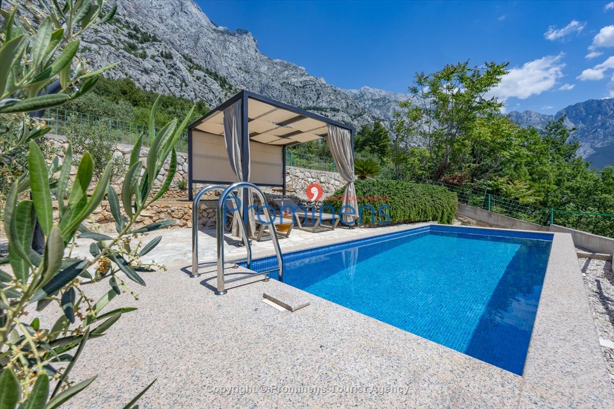 Ferienhaus mit Pool Vista Mare Baška Voda Kroatien