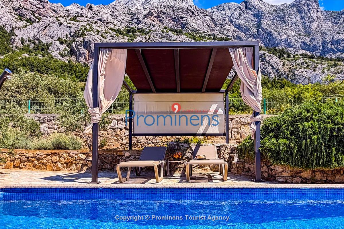 Ferienhaus mit Pool Vista Mare Baška Voda Kroatien