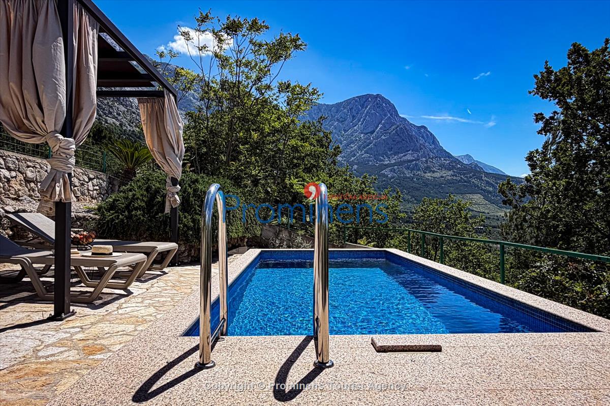 Ferienhaus mit Pool Vista Mare Baška Voda Kroatien